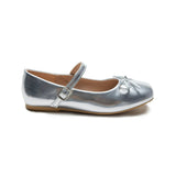 Silver Julietta Bow Flats