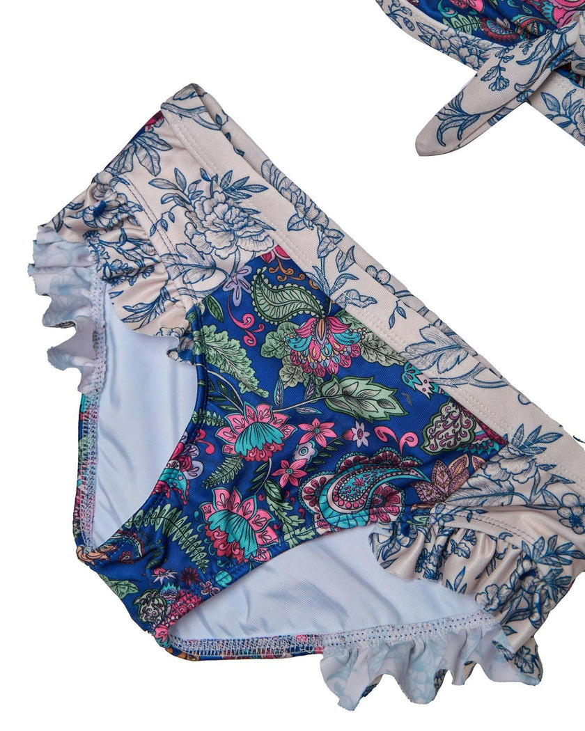 Girls 3 Piece Swim Set (River Print)