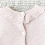 TARTINE ET CHOCOLAT Ruffle-Collar Embroidered Baby Set
