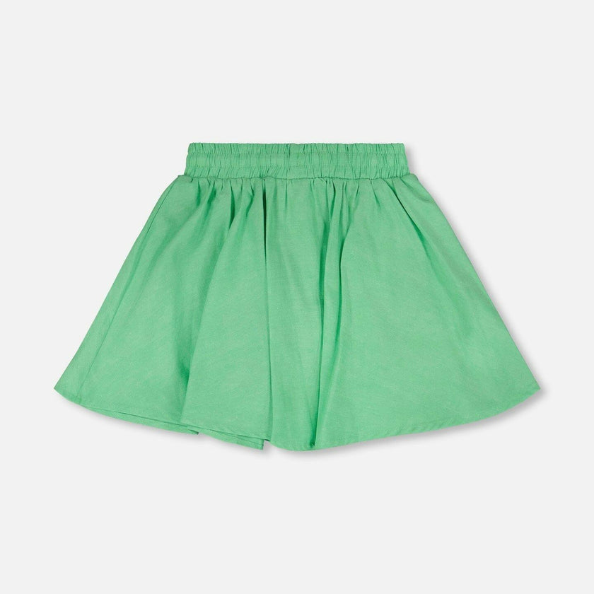 Organic Cotton Skort With Embroidery