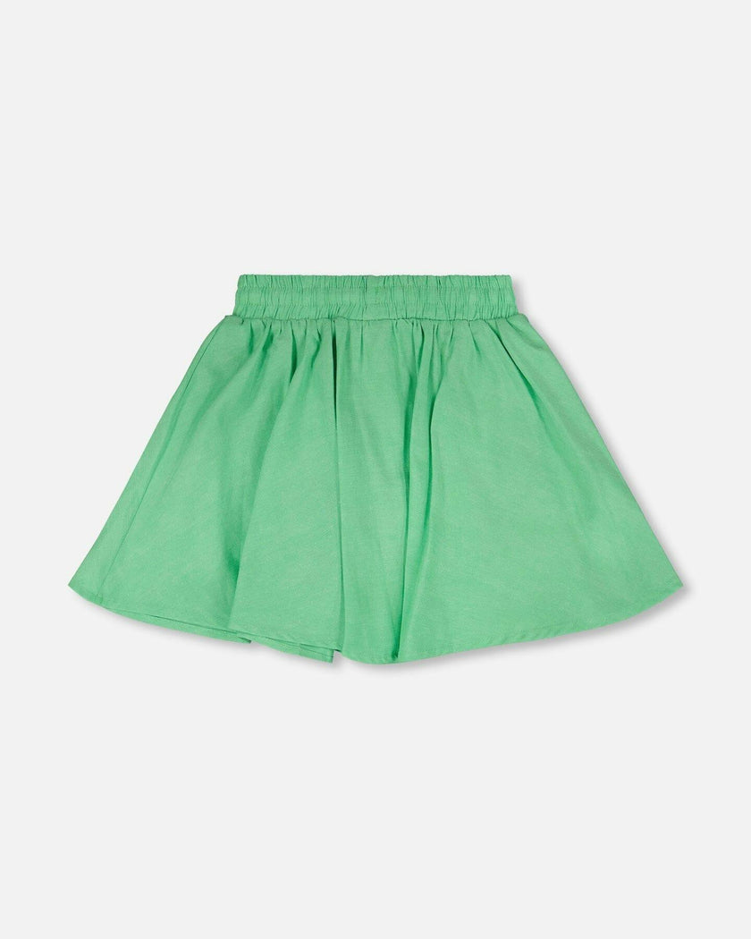 Organic Cotton Skort With Embroidery