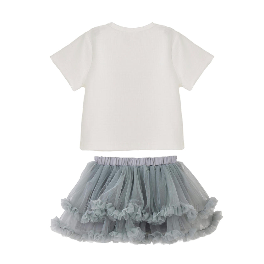 Gray Bunny Tulle Set