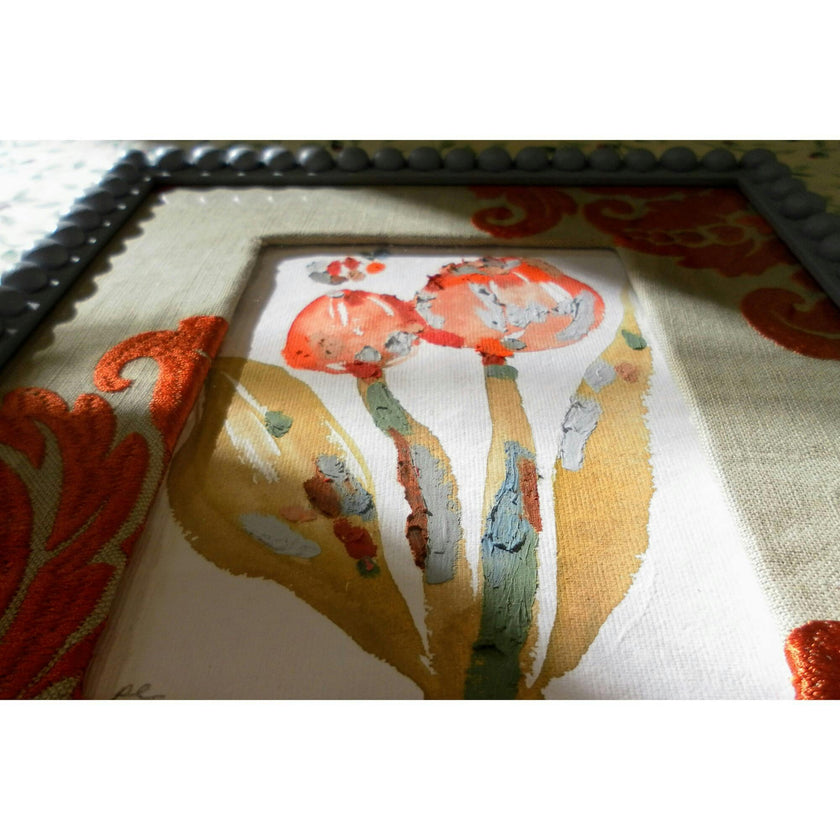 Slow Seeds No. 1 – Original Watercolor & Oil Pastel Painting