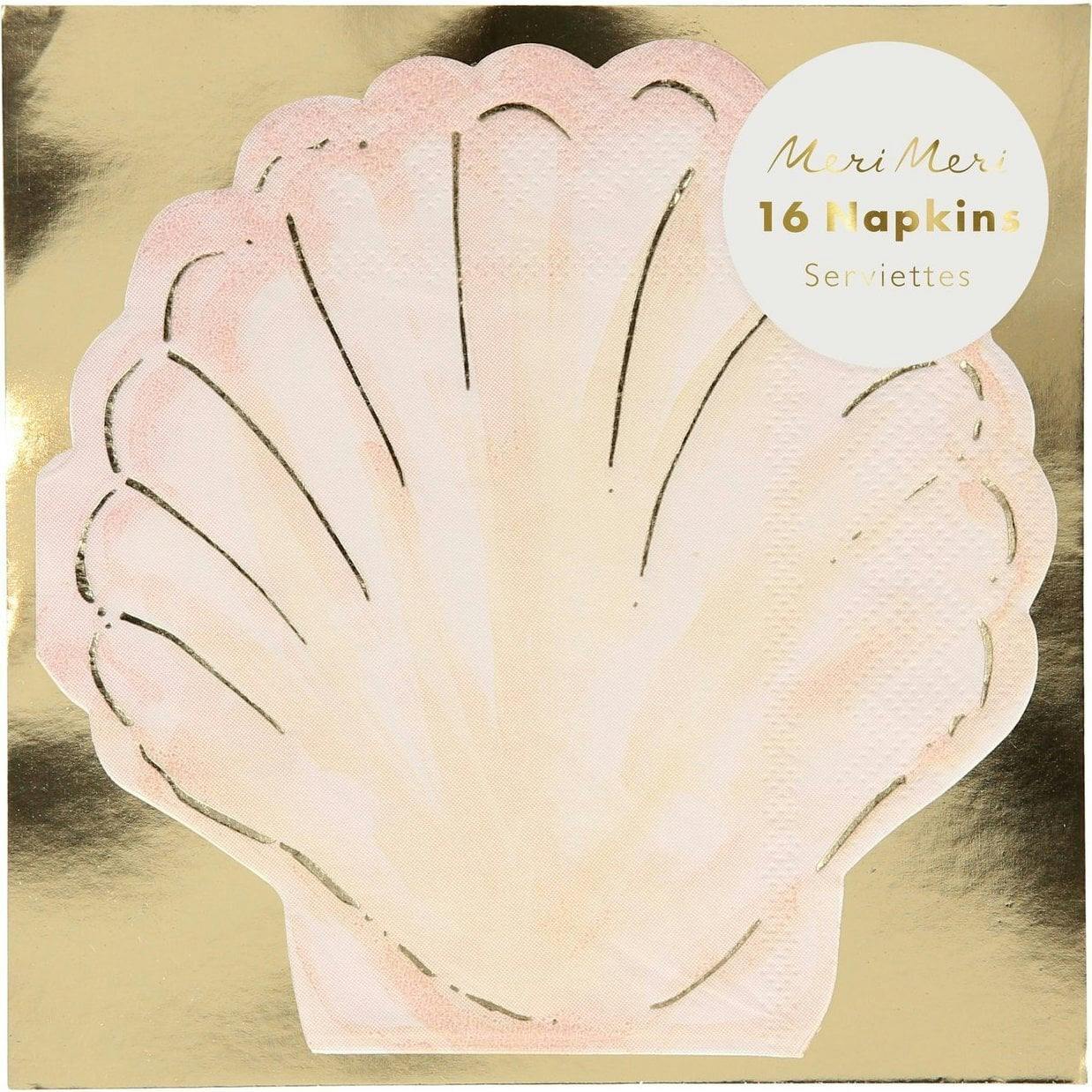 Watercolour Clam Shell Napkins