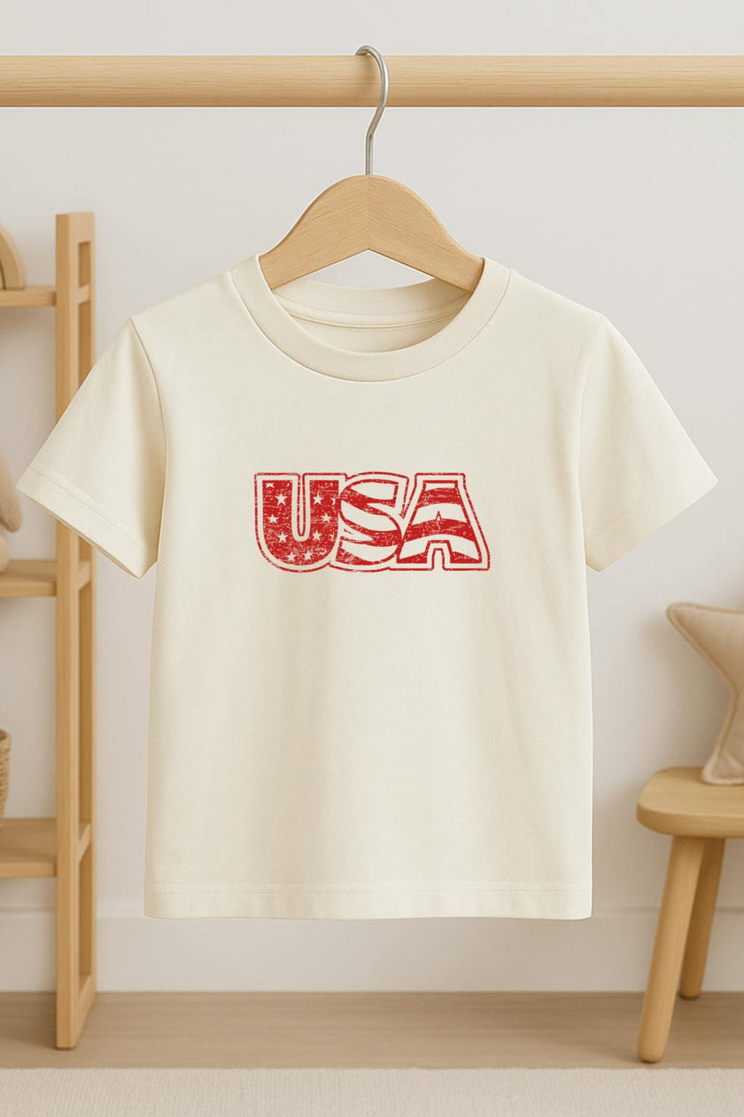 USA Organic Cotton Short Sleeve Toddler T-Shirt