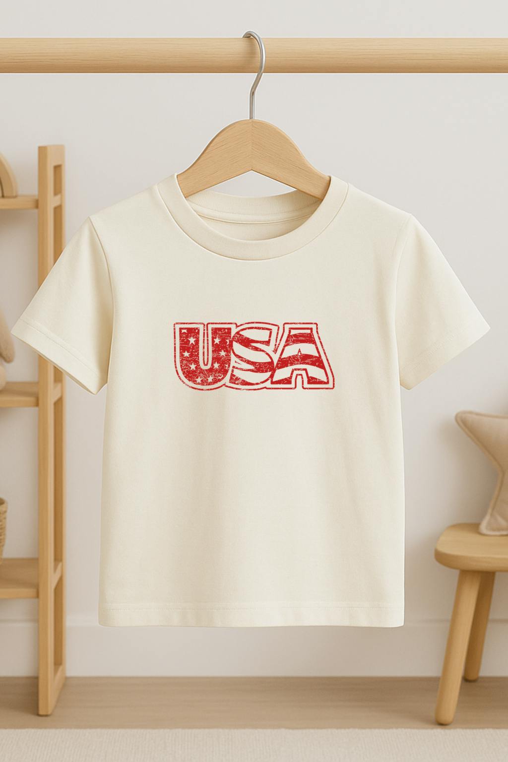 USA Organic Cotton Short Sleeve Toddler T-Shirt