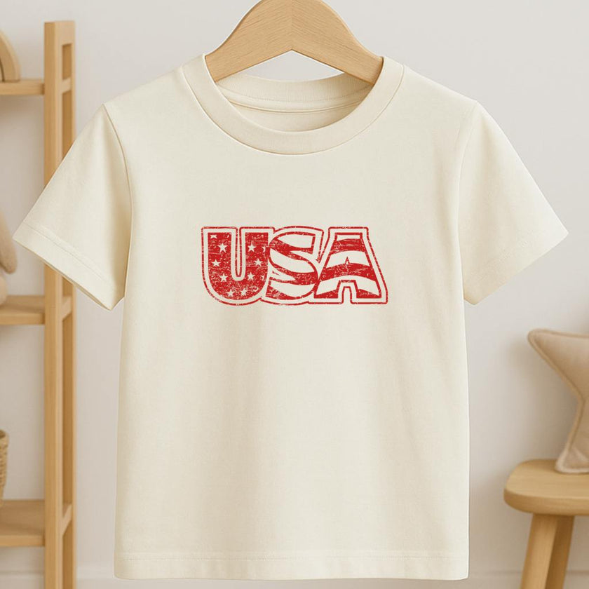 USA Organic Cotton Short Sleeve Toddler T-Shirt