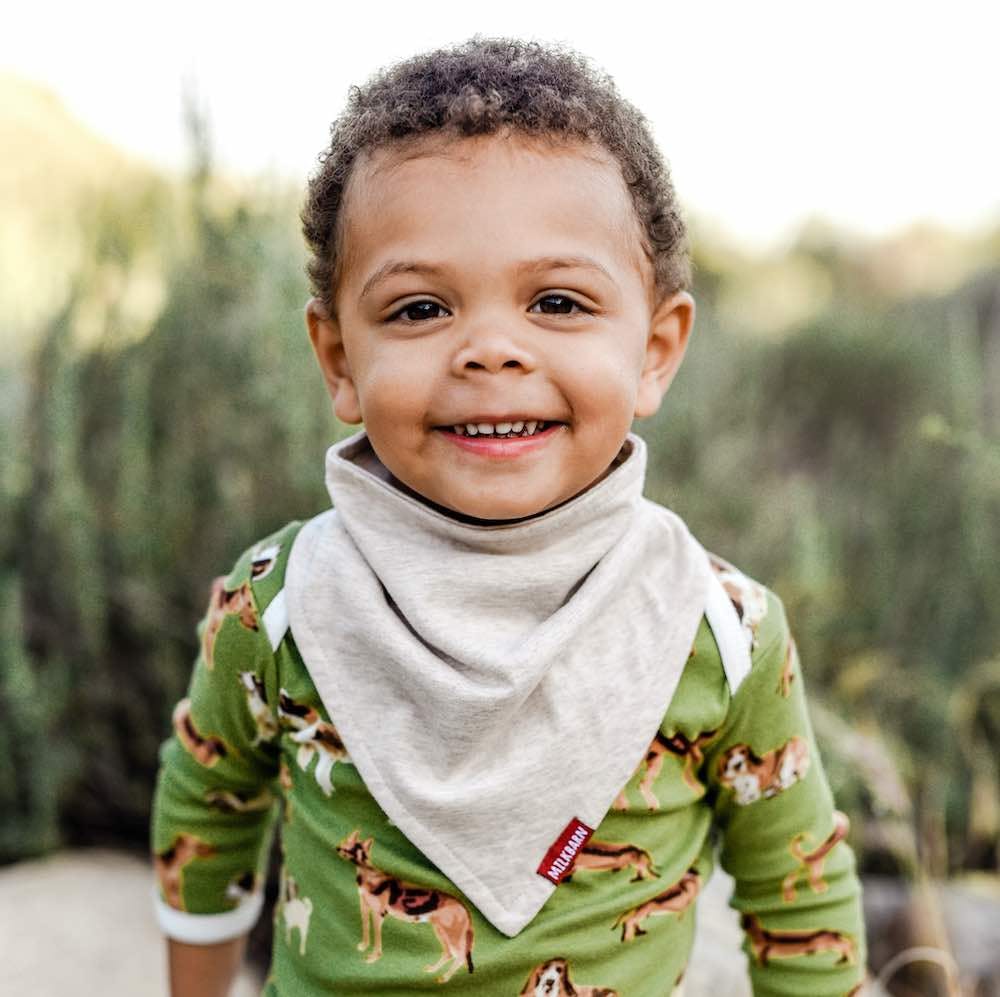 Floral Bicycle Bamboo Three-Layer Kerchief Bib