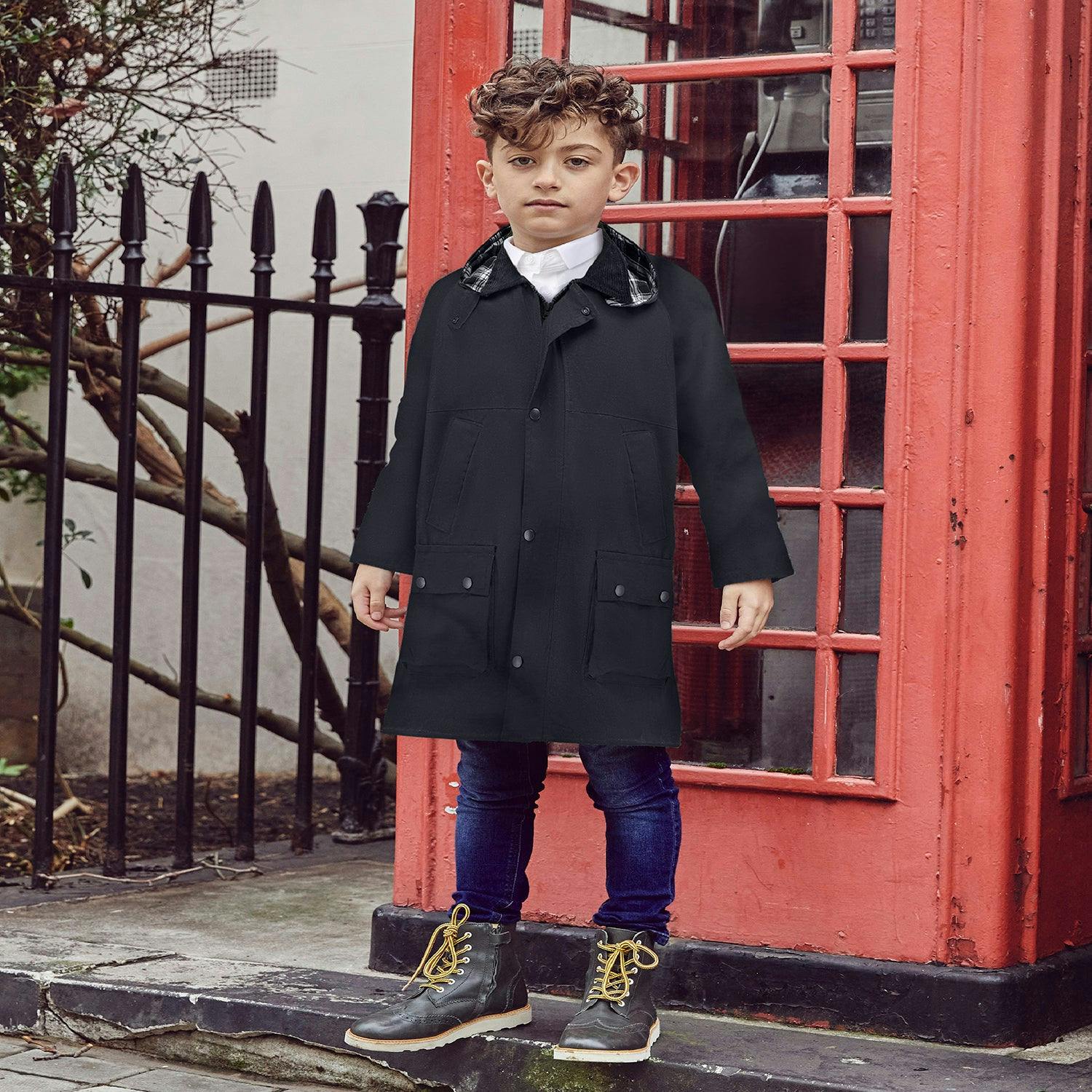 Ebury Padded Wax Jacket - Navy