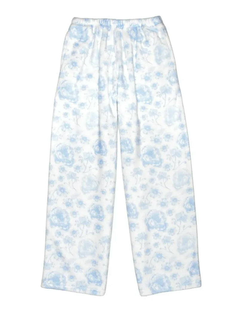 Beautiful Blue Toile Plush Pants