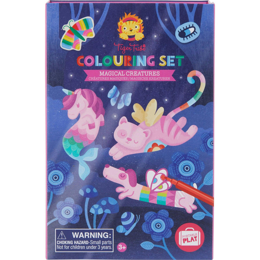 Tribe: Coloring Set - Magical Creatures Activity Set w/ Stickers