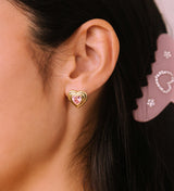 RETRO HEART EARRINGS