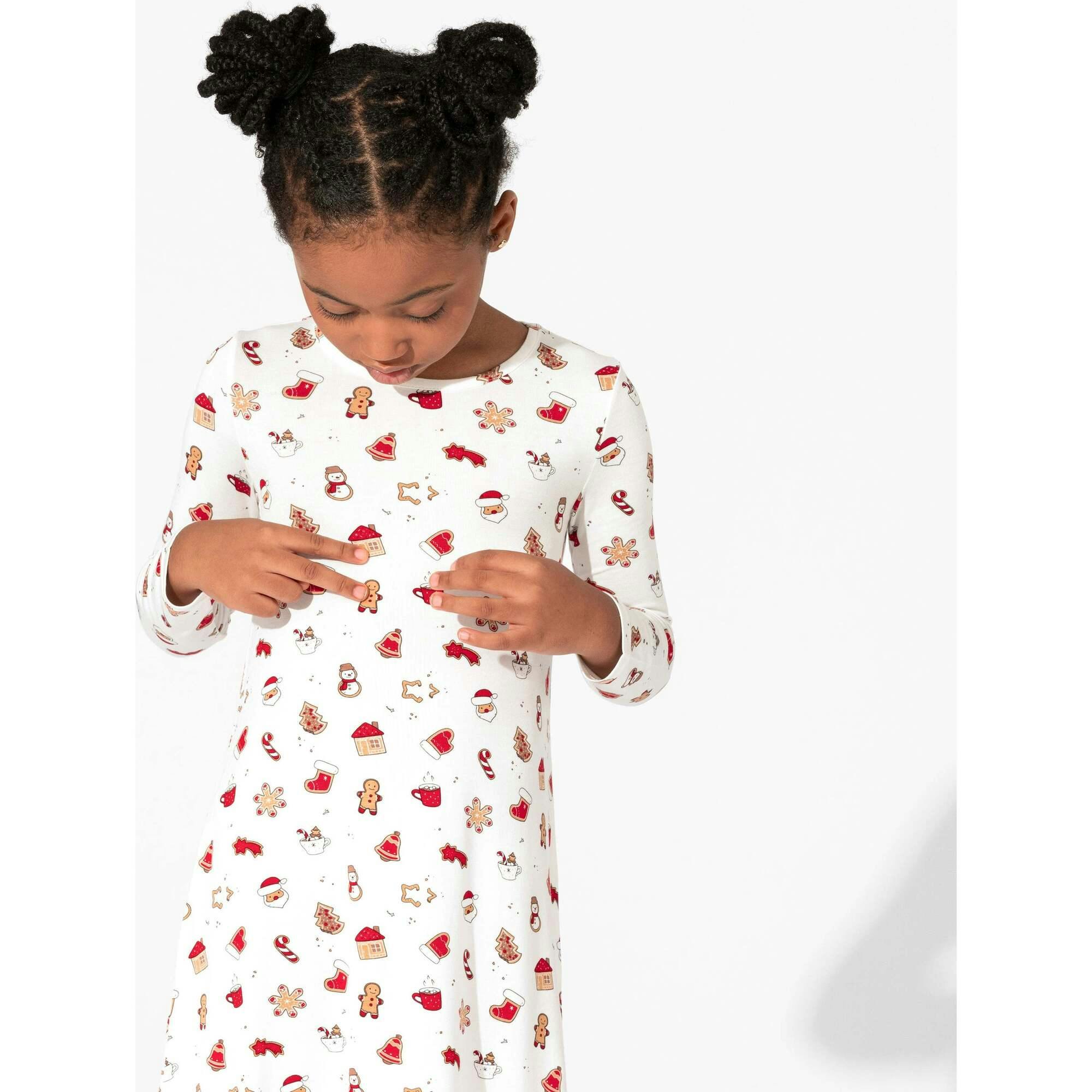 Sugar Cookies Bamboo Girls' Long Sleeve Dress
