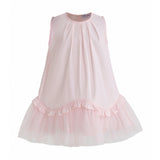 Pink Empressa Pleated Tulle Party Dress