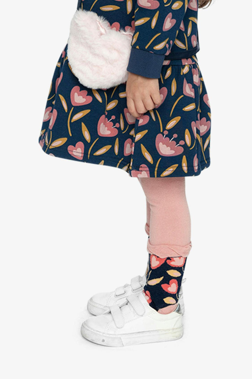 Tights Pale Dusty Pink And Navy