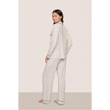 Gisele Printed TENCEL™ Modal Long PJ Set, White