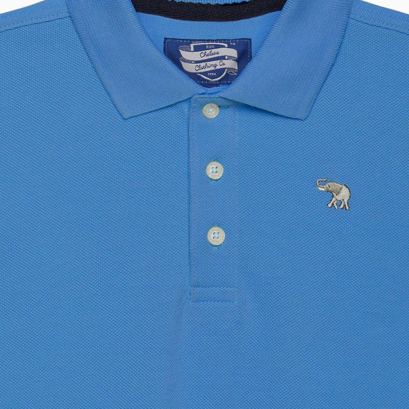Harry Piqué Polo in Sky Blue
