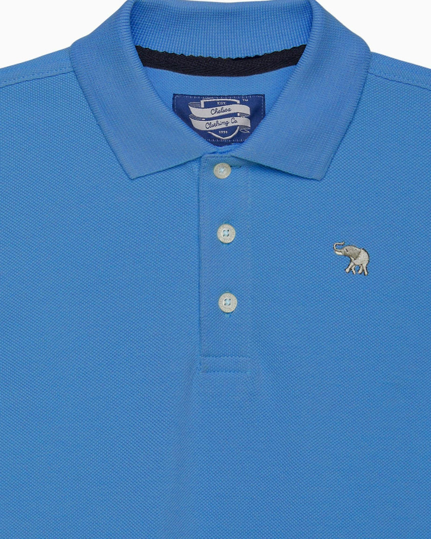 Harry Piqué Polo in Sky Blue