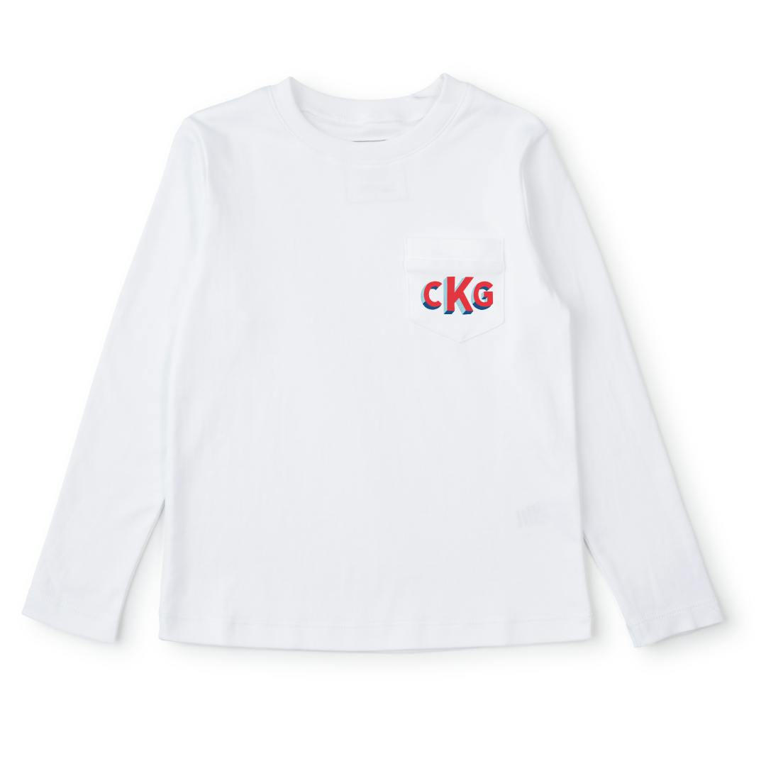 Blake Boys' Longsleeve Pocket Tshirt White
