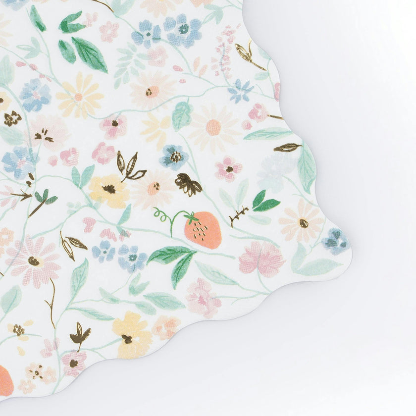 Elegant Floral Large Napkins