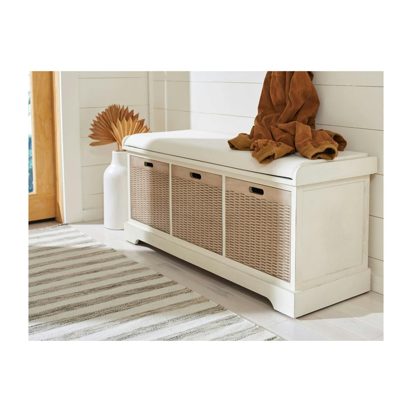 Landers 3-Drawer/Cushion Storage Bench