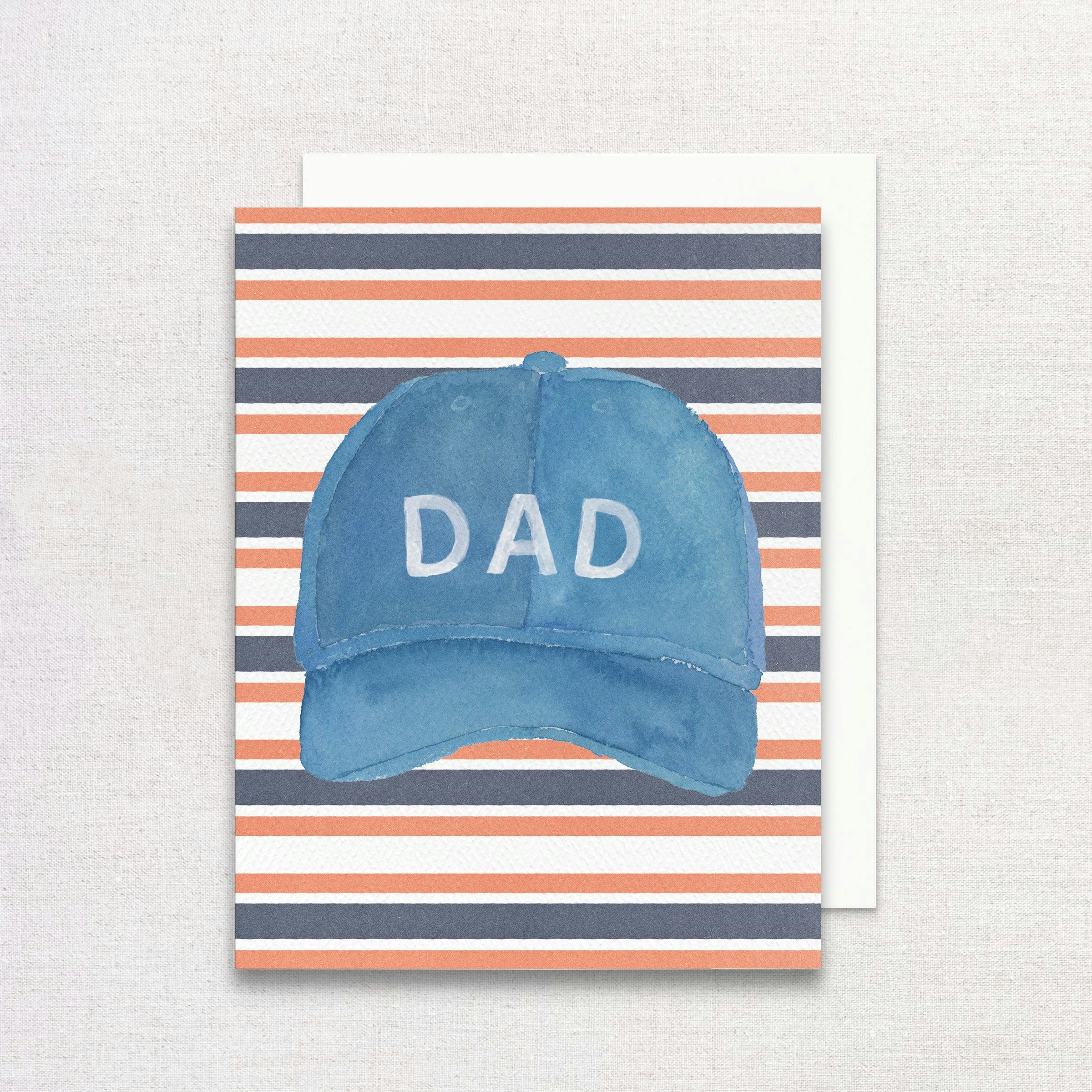 Dad Baseball Hat Greeting Card