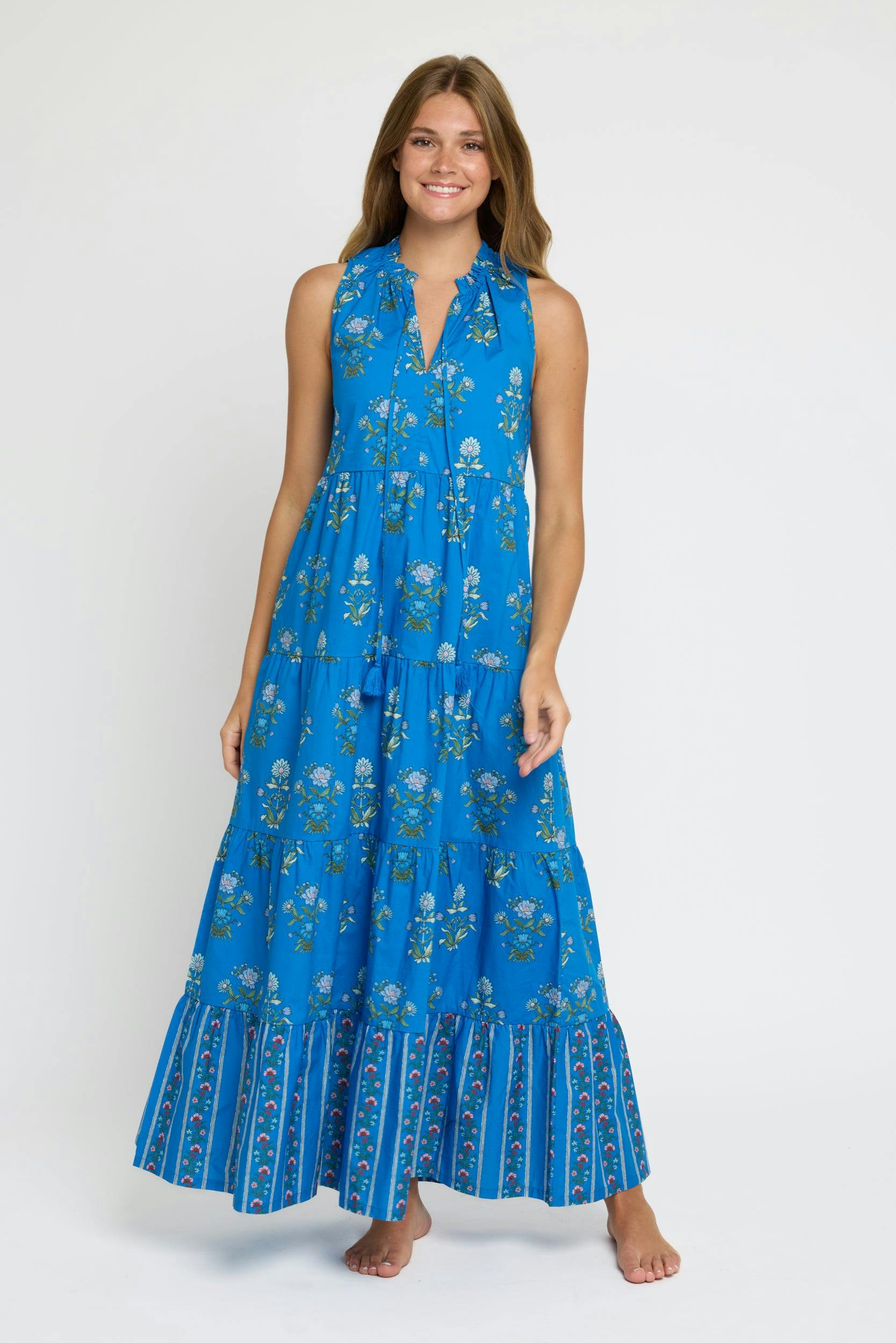 Claudia Maxi Dress in Party on Prairie