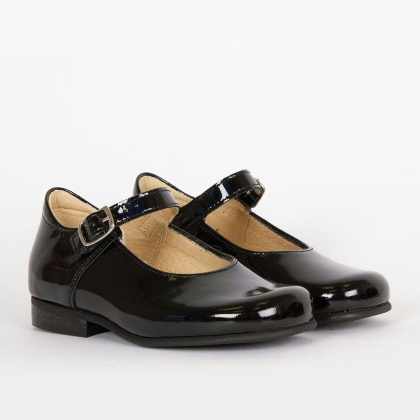 Hampton Classics Kate School Shoes in Black Patent