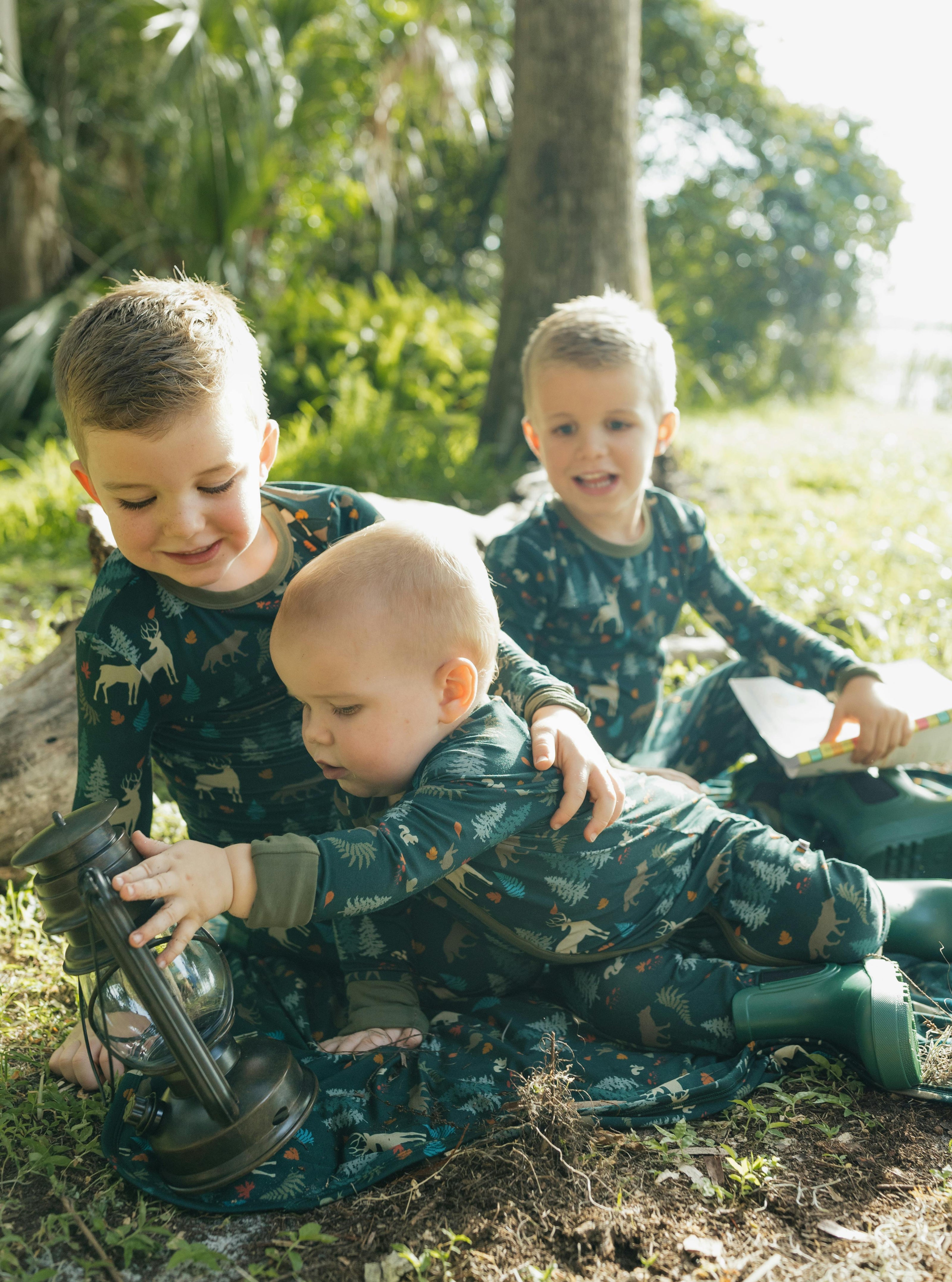 Midnight Forest Bamboo Convertible Footie Romper