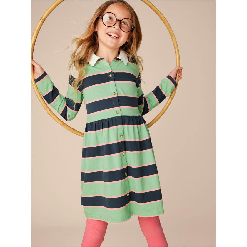 Rugby Shirtdress, Green