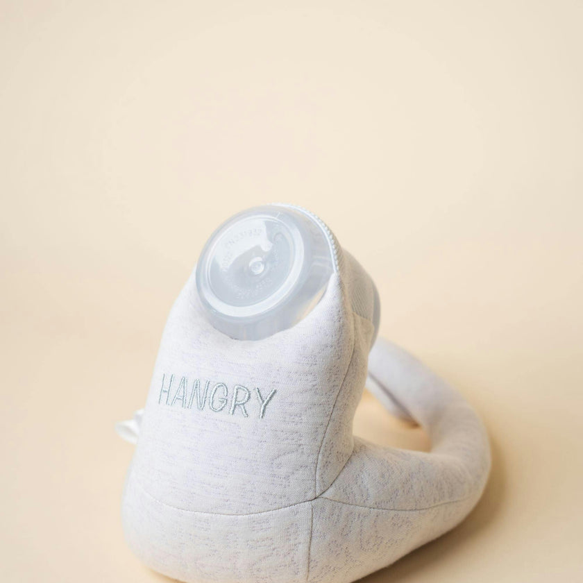 Baby Bottle Pillow Holder for Parents - "Hangry"
