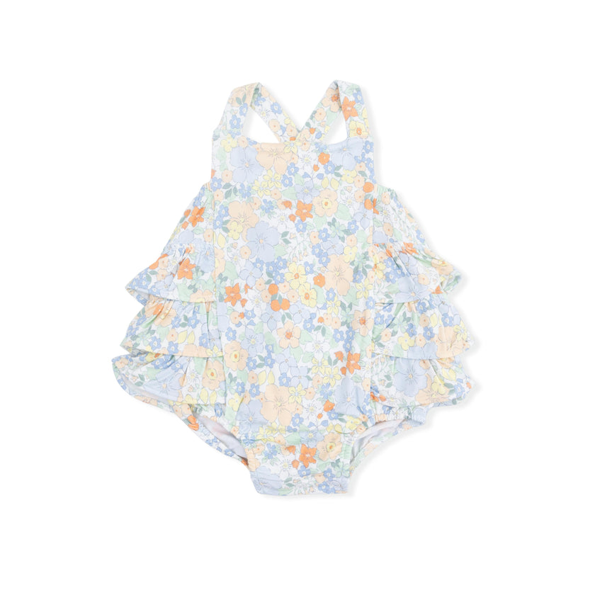 Georgia Floral - Ruffle Sunsuit