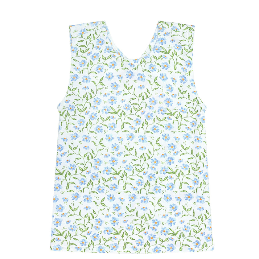 Blue Vines Print Summer Short Set