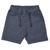 Kids Heathered Comfy Shorts - Navy