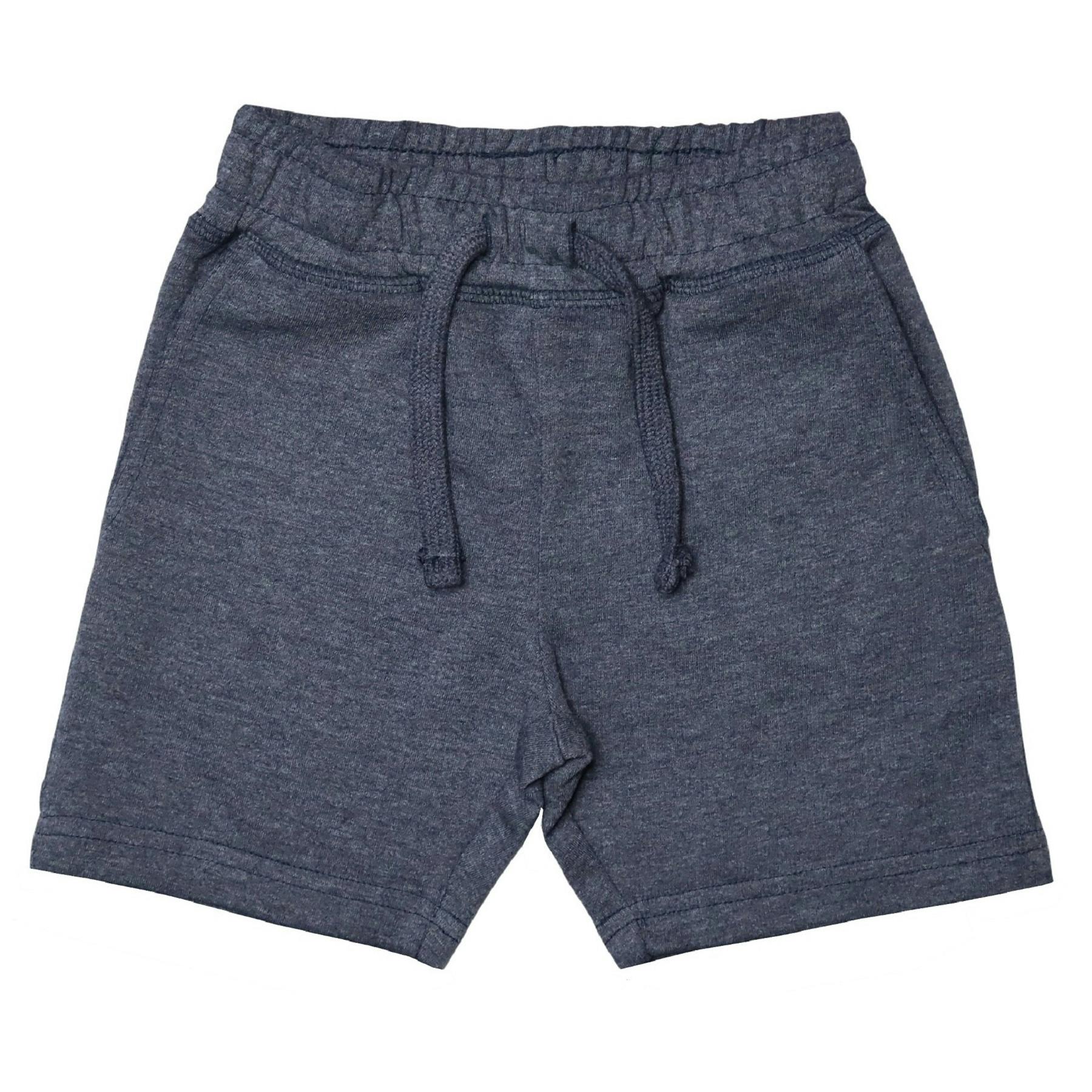 Kids Heathered Comfy Shorts - Navy
