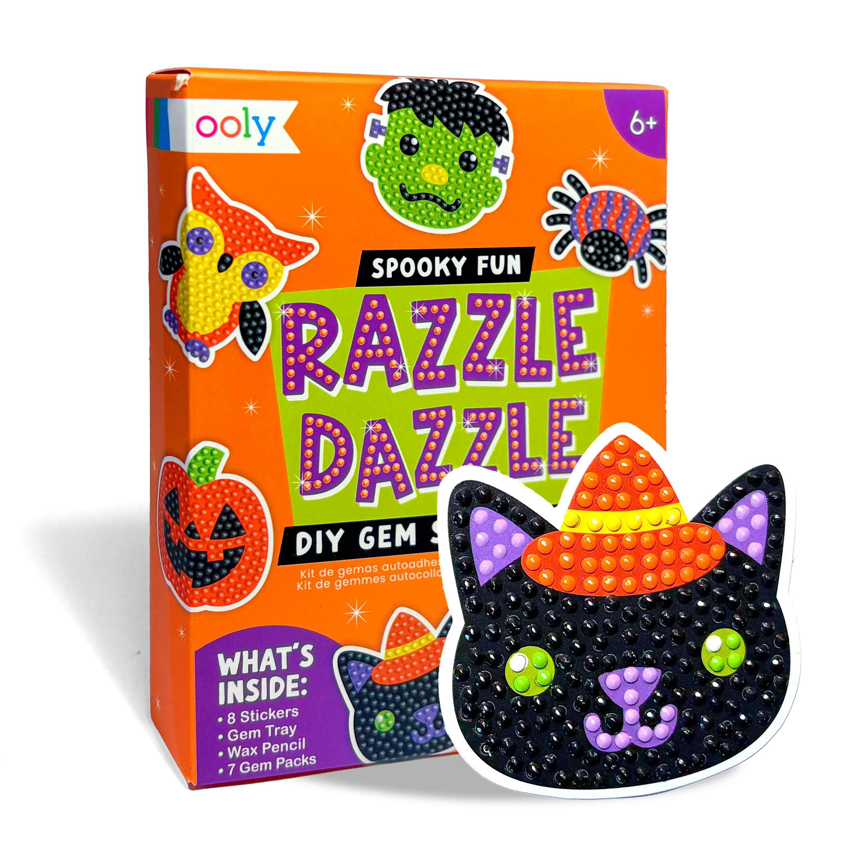Razzle Dazzle Mini DIY Gem Sticker Kit - Spooky Fun - 8 Stickers