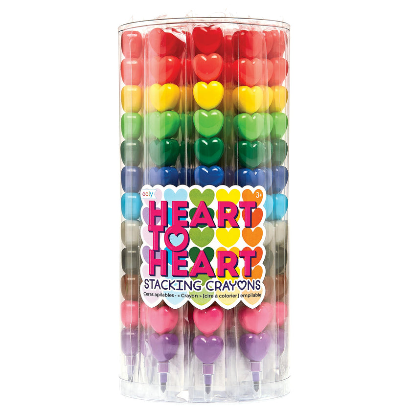 Heart to Heart Stacking Crayons - Classroom Bundle
