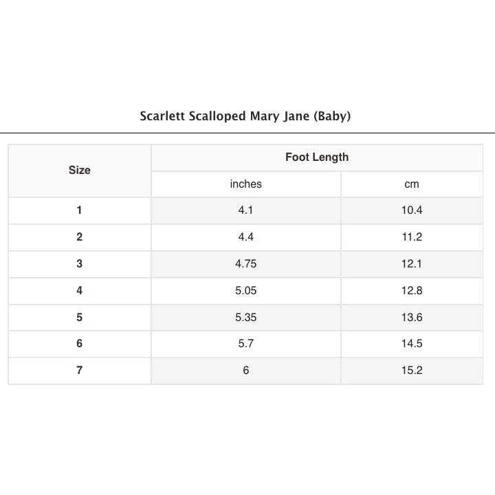 Scarlett Scalloped Mary Jane (Baby)