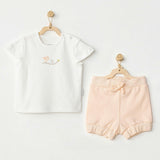 White Spring Birds Summer Outfit