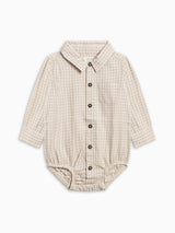 Theo Poplin Collar Bodysuit - Gingham
