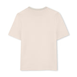 Beige Minimal Logo T-Shirt