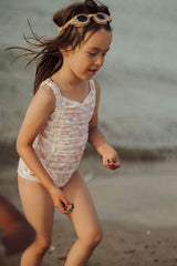 Vintage Girls 1 Piece Swimsuit | UPF + Recycled - Pegasus