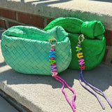 AUNT Keychain Bag Charm, Purple