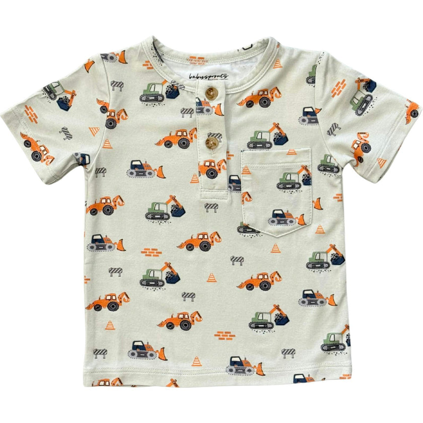 Boy's Short Sleeve Henley Shirt