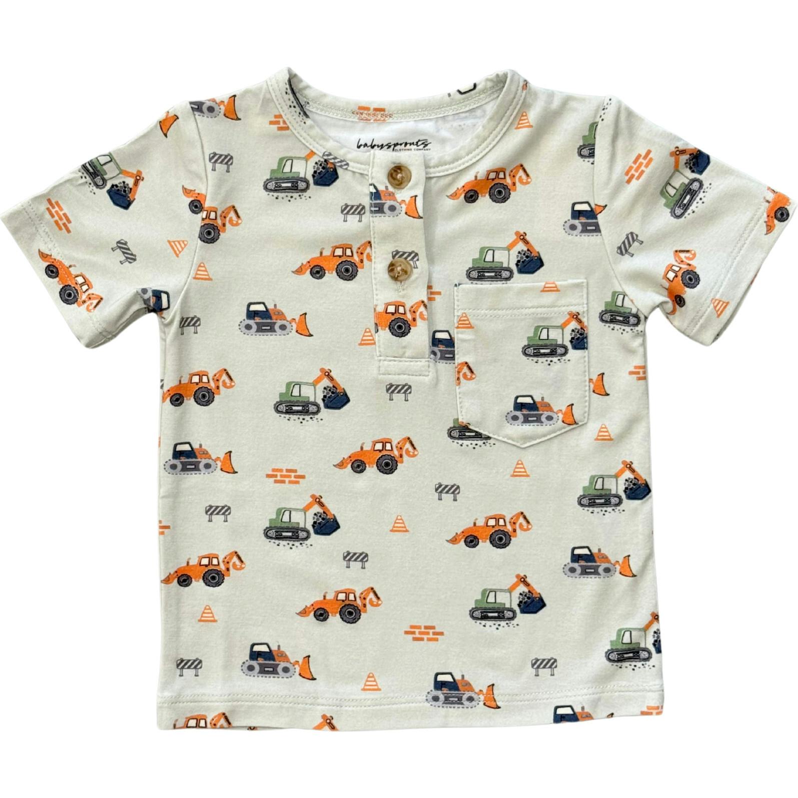 Boy's Short Sleeve Henley Shirt