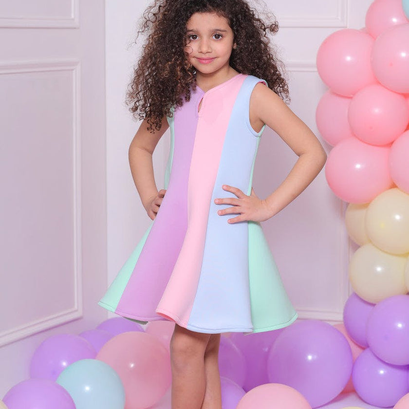 Multi Sophie Rainbow Striped Dress