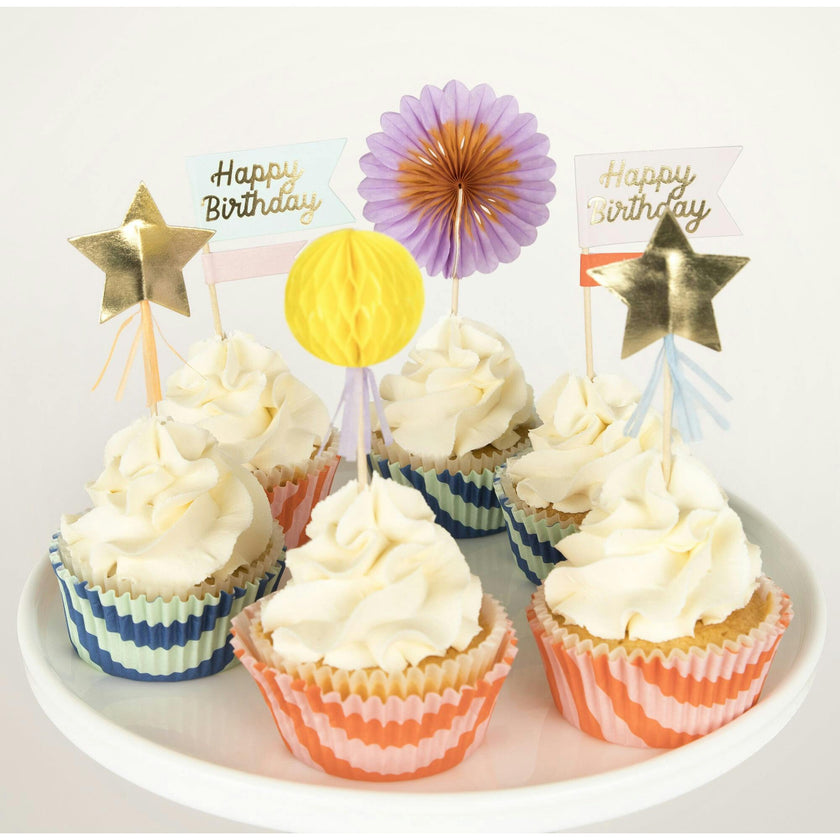 Stripe Party Cupcake Kit