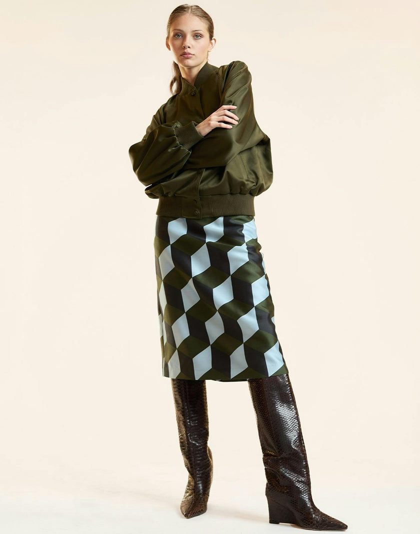 Satin Bomber Jacket
