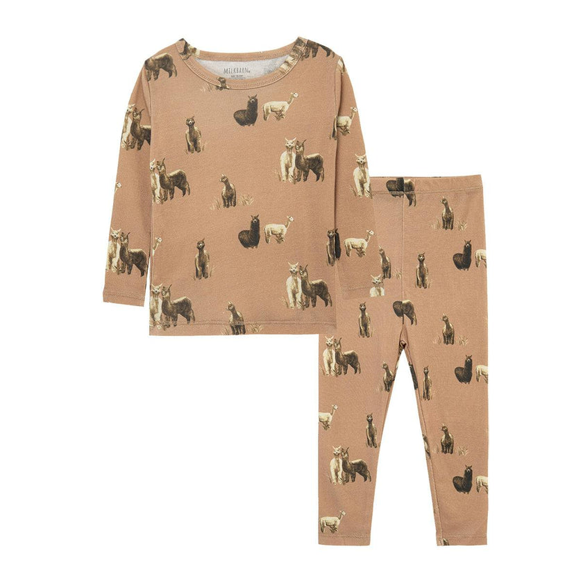 Organic Cotton Long Sleeve Two Piece Pajama Set