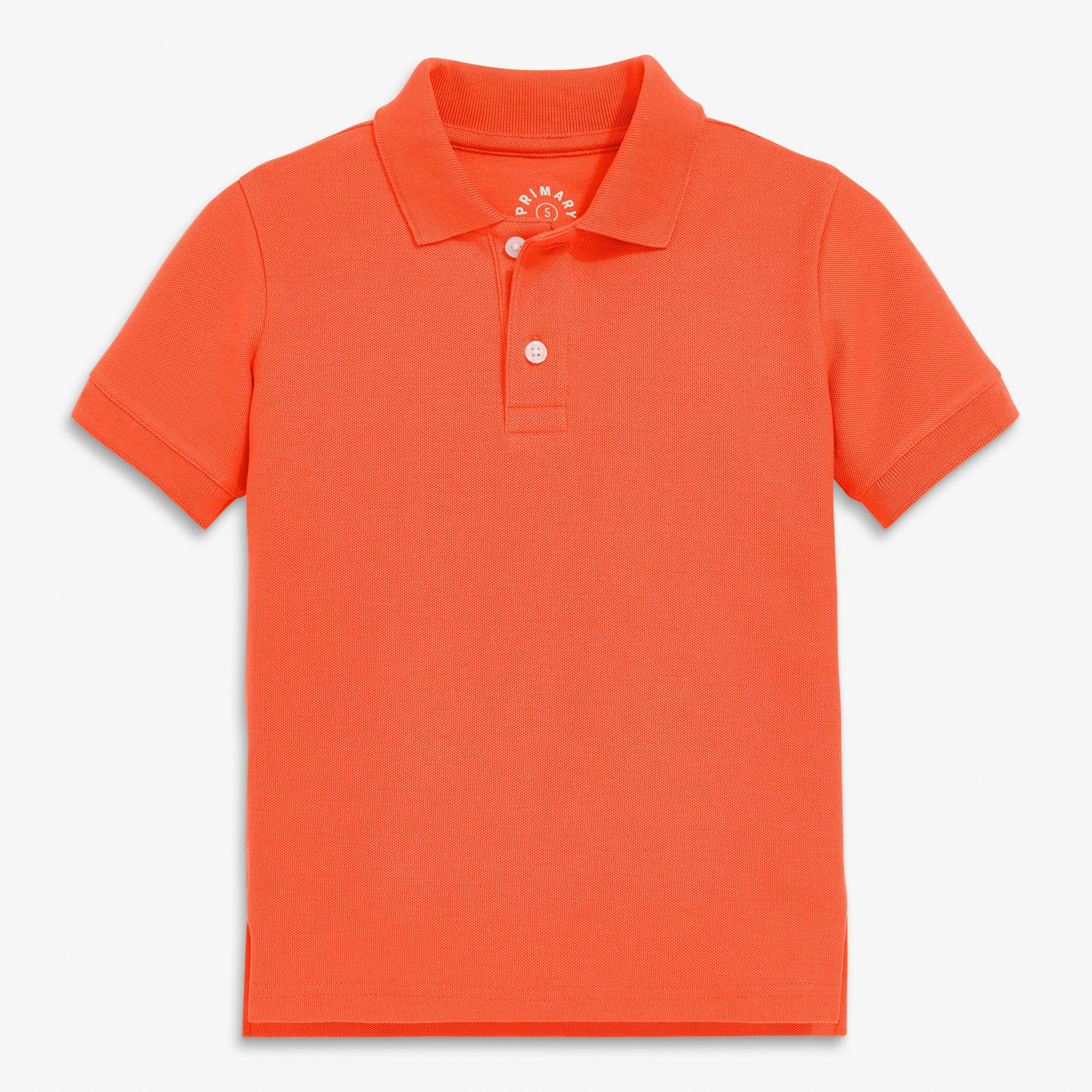 Kids short sleeve pique polo